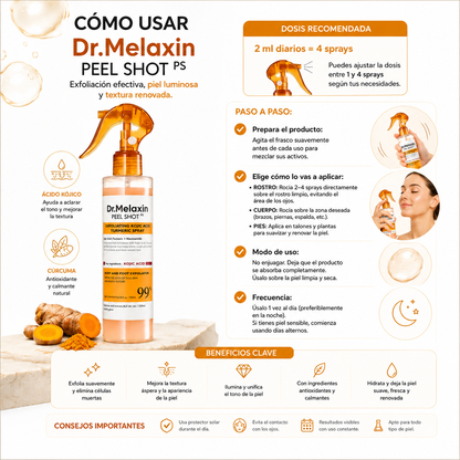 Dr. Melaxin Peel Shot™ Exfoliante +  ENVIO GRATIS